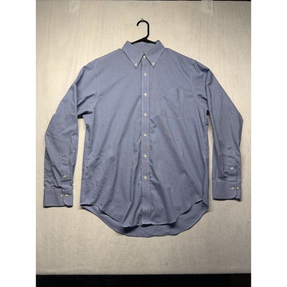 Lauren Ralph Lauren Other - Lauren Ralph Lauren Mens 16 34/35 Classic Fit Blue Gingham Non Iron Dress Shirt